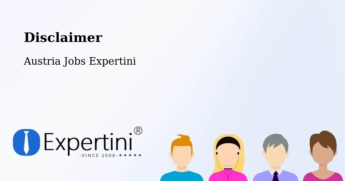 Disclaimer – Jabing - Austria Jobs Expertini