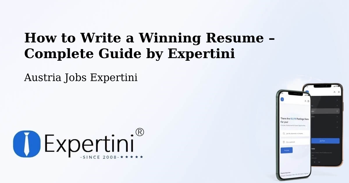 Resume Writing Guide for Job Seekers – Jabing - Jabing, Austria Jobs Expertini